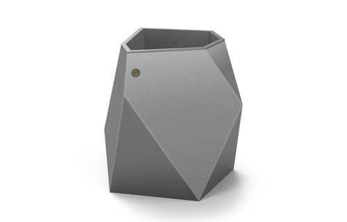 Jardinière en acier inoxydable - 310 - Encho Enchev - ETE - pour espace public / pour galerie d'art / pour hôtel