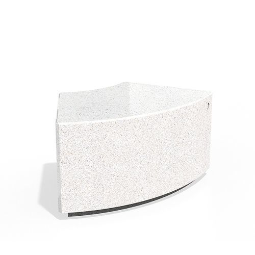 Banc de jardin contemporain - 268-R - Encho Enchev - ETE - en béton à haute performance / en béton fibré / sans dossier