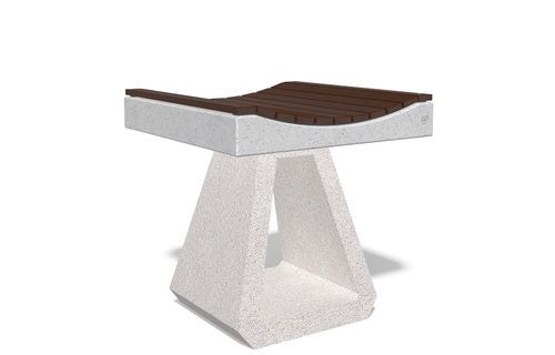 Tabouret moderne - 286 - Encho Enchev - ETE - en béton / avec piètement en béton / luge