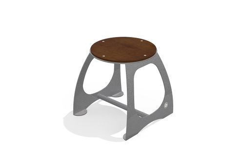 Tabouret de travail urbain - 411 - Encho Enchev - ETE - contemporain / en bois / avec piètement en métal