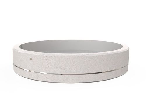 Jardinière ronde - 325 - Encho Enchev - ETE - en béton à haute performance / en marbre / en granite