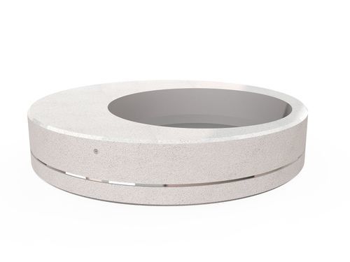 Jardinière en chrome - 331 - Encho Enchev - ETE - en nickel / en béton / en béton à haute performance