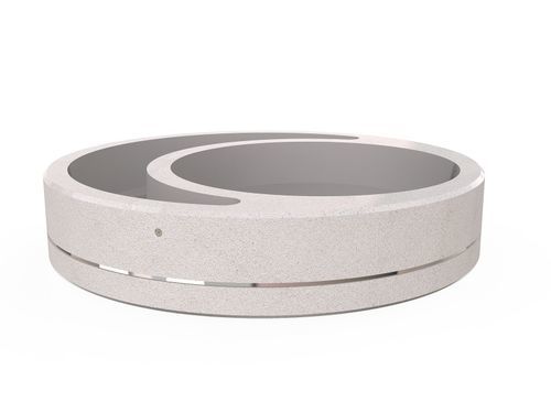Jardinière en nickel - 330 - Encho Enchev - ETE - en béton / ronde / moderne