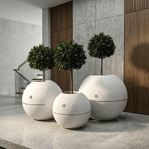 Jardinière en béton à haute performance - SPHERICAL - Encho Enchev - ETE - en béton fibré / en béton armé / en pierre