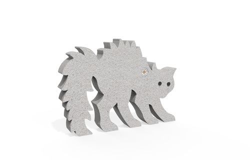 Borne décorative - CAT 472 - Encho Enchev - ETE - armée / en béton armé / pour aire de jeux