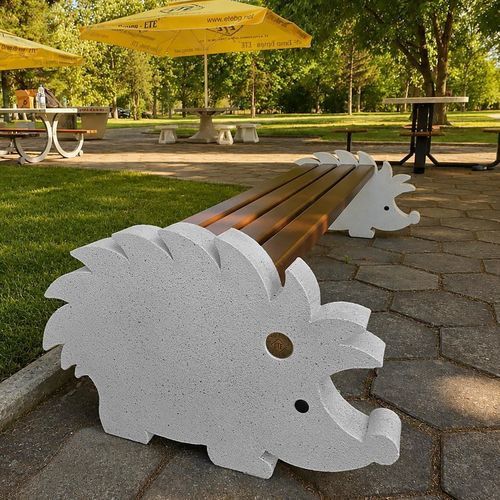 Banc public contemporain - 444 - Encho Enchev - ETE - en composite bois / en matériaux composites / en HPL
