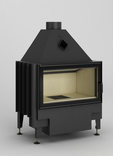 Insert de cheminée à bois - Volcano AT - desayo - en acier / contemporain / certifié CE