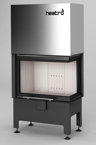 Insert de cheminée d'angle - Heatro 55PH 9KW - desayo - à bois / en acier / contemporain