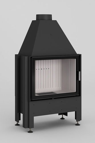 Insert de cheminée à bois - Volcano 1VT - Slim - desayo - en acier / contemporain / certifié CE