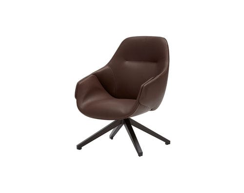 Fauteuil contemporain - ANITA - SP01 design - en cuir / en tissu / en frêne