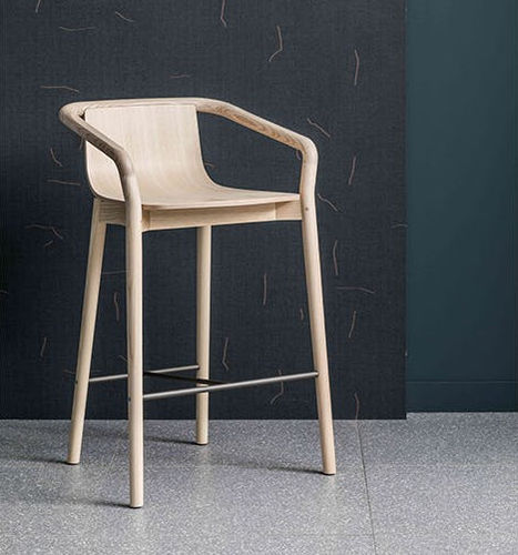 Chaise de bar contemporaine - THOMAS - SP01 design - d'intérieur / en tissu / en cuir