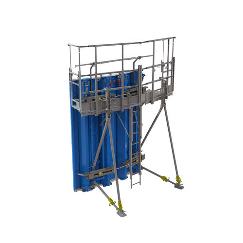 Coffrage modulaire - METACINTRE GR - Jean Four Eurobress - circulaire / en acier / pour mur