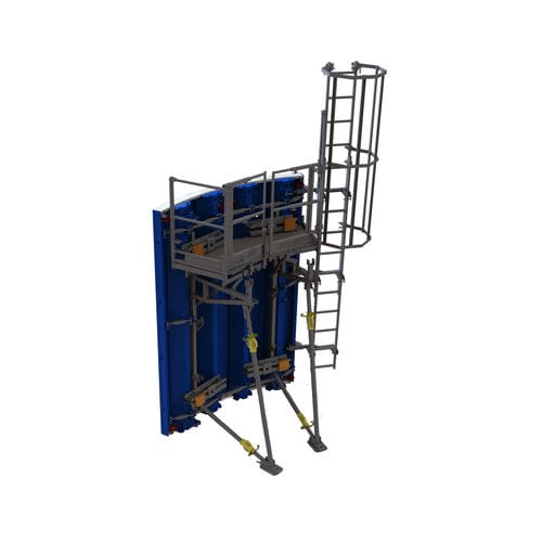 Coffrage modulaire - METACINTRE PR - Jean Four Eurobress - circulaire / en acier / pour mur