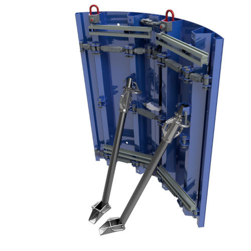 Coffrage modulaire - Jean Four Eurobress - courbe / circulaire / en acier
