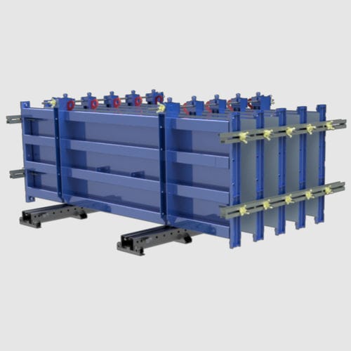 Coffrage modulaire - METAPREF - Jean Four Eurobress - en acier / en galets / pour poteau