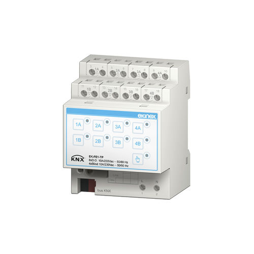 Actionneur de store KNX - EK-FE1-TP - ekinex® - volet roulant / vénitien / sur rail DIN
