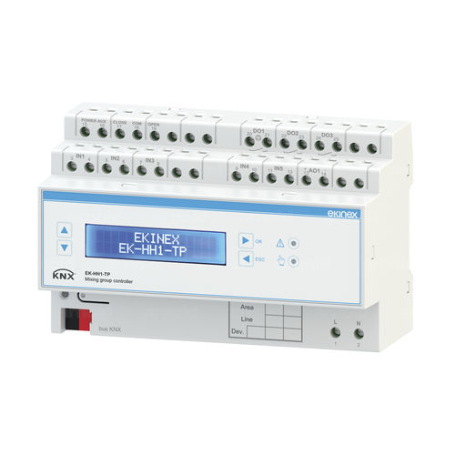 Régulateur de chauffage sur rail DIN - EK-HH1-TP - ekinex® - de refroidissement / pour pompe à chaleur