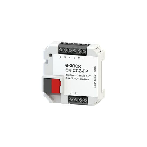 Module d'interface à entrées binaires - EK-CC2-TP - ekinex® - à sorties binaires / sur rail DIN / KNX
