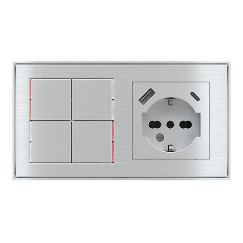 Interrupteur pour installation domotique - EK-E12-TP | EK-PWS-IT-USB - ekinex® - pour volet roulant / pour store / pour ventilation