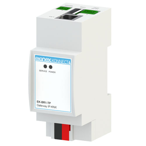 Module d'interface passerelle - EK-BR1-TP - ekinex® - sur rail DIN / KNX / IP