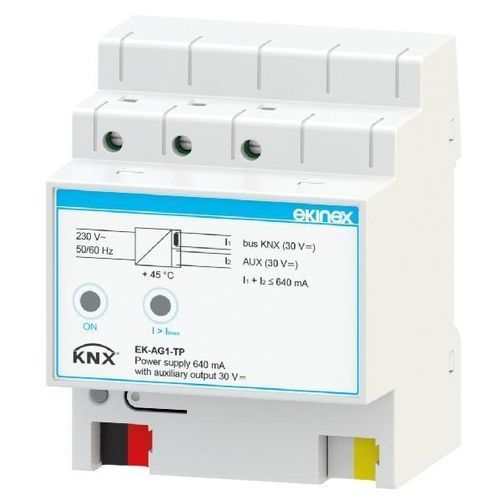 Alimentation électrique AC/DC - EK-AG1-TP - ekinex® - sur rail DIN / à deux sorties / pour installation immotique
