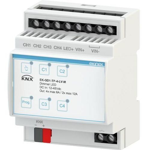 Module de variateur d'éclairage - EK-GD1-TP-4-LV-M - ekinex®