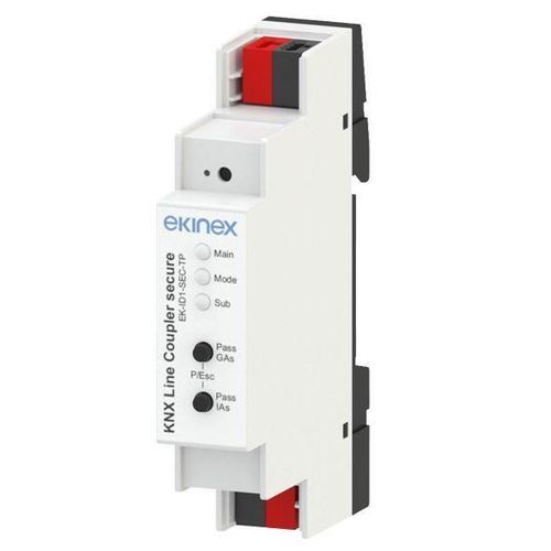 Coupleur de ligne KNX - EK-ID1-SEC-TP - ekinex® - sur rail DIN