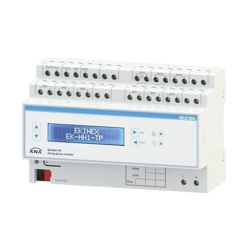 Régulateur de chauffage sur rail DIN - EK-HH1-TP - ekinex® - de refroidissement / pour chauffage au sol / action sur vanne