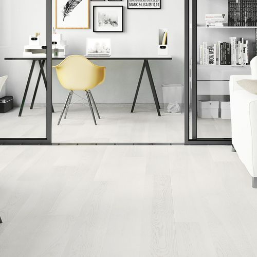 Parquet contrecollé - LEMON SORBET GRANDE - Barlinek - en frêne / brossé / mat