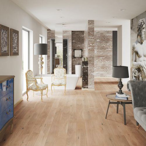 Parquet contrecollé - BANANA SONG GRANDE - Barlinek - en chêne / brossé / mat