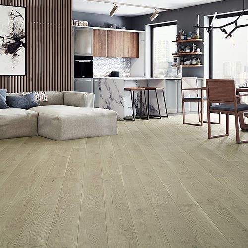 Parquet contrecollé - NUDE GRANDE - Barlinek - en chêne / brossé / mat
