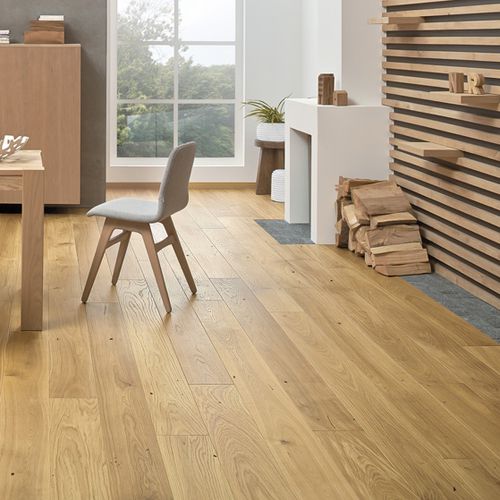 Parquet contrecollé - CARAMEL GRANDE - Barlinek - en chêne / brossé / mat