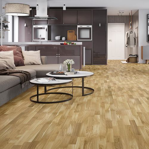 Parquet contrecollé - SUNNY MOLTI - Barlinek - en chêne / en huile naturelle / à coller