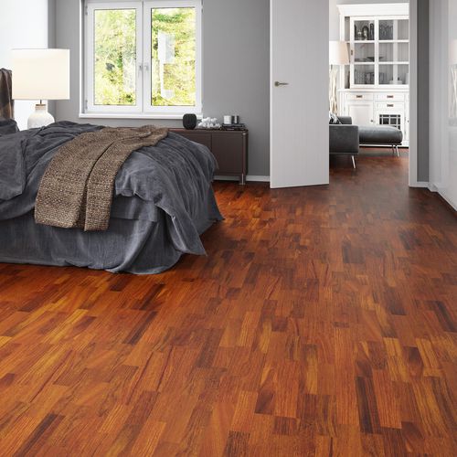 Parquet contrecollé - TITICACA MOLTI - Barlinek - en jatoba / laqué / à coller