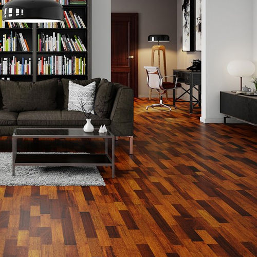Parquet contrecollé - KOMODO MOLTI - Barlinek - en merbau / laqué / à coller