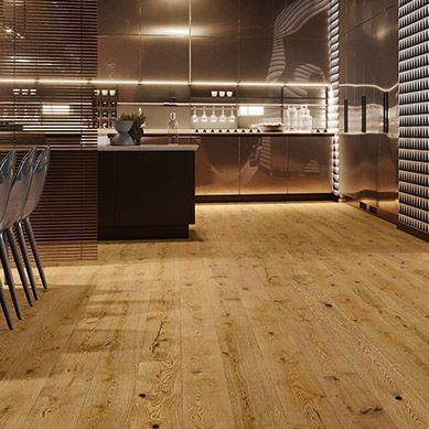 Parquet contrecollé - BISCOTTI GRANDE - Barlinek - en chêne / mat / laqué