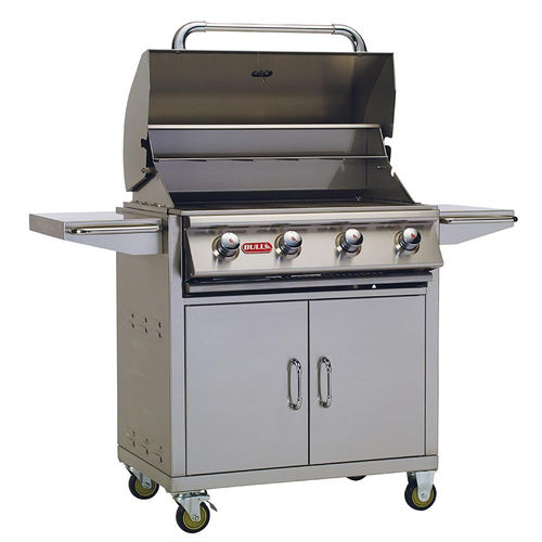 Barbecue à gaz - OUTLAW - BULL EUROPE - sur roulettes / en acier inoxydable