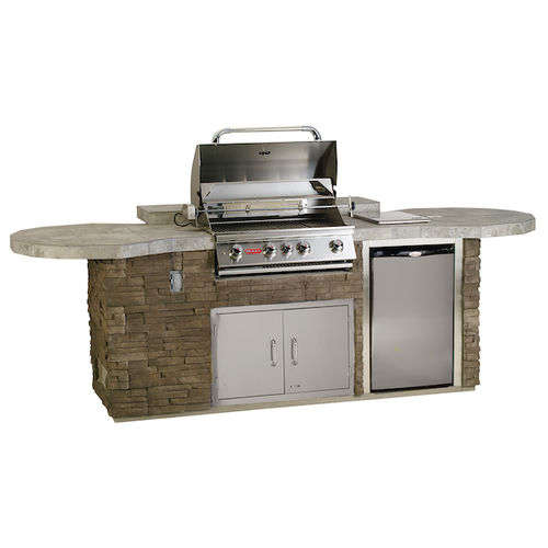 Cuisine d'extérieur - LEISURE Q - BULL EUROPE - contemporaine / en inox / en grès cérame