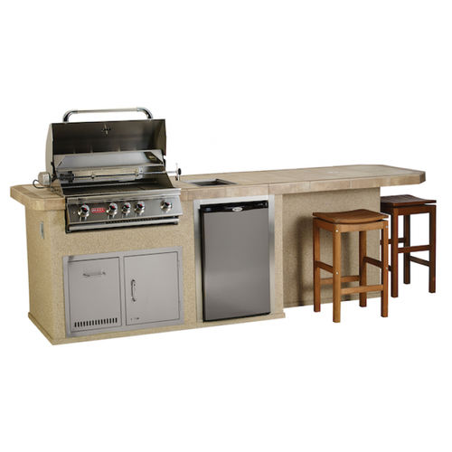 Cuisine d'extérieur - CULINARY Q - BULL EUROPE - contemporaine / en inox / en grès cérame