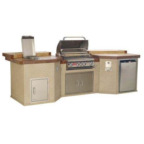Cuisine d'extérieur - MEGA Q - BULL EUROPE - contemporaine / en inox / en grès cérame