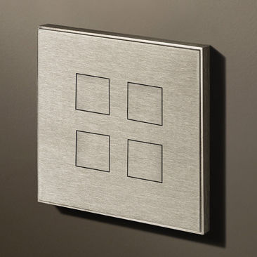 Interrupteur bouton poussoir - Squares - Lithoss - encastré / double / quadruple