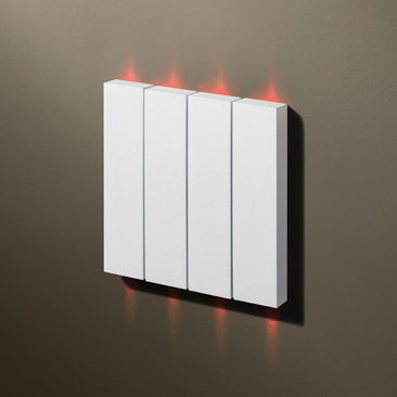 Interrupteur bouton poussoir - AESTEEM  - Lithoss - encastré / en inox / contemporain