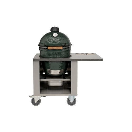 Table contemporaine - Big Green Egg - en acier inoxydable / avec piètement en acier inoxydable / rectangulaire