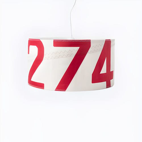 Lampe suspendue - 727 sailbags - en tissu / en voile recyclée / contemporaine