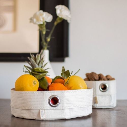 Corbeille à fruits en voiles recyclées - 3Di - 727 sailbags - en tissu