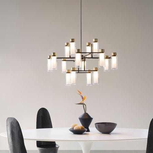 Lustre contemporain - OSMAN - Tooy - en verre / 12 ampoules / professionnel