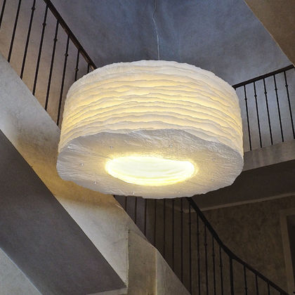 Suspension - MILLEFEUILLEØ100 - JeanLuc Mare luminaires - en papier / design original / d'intérieur