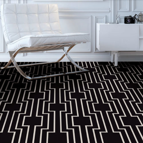 Moquette tuftée - BLACK & WHITE - Halbmond - en polyamide / professionnelle / monochrome