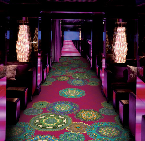 Moquette tuftée - NIGHTLIFE FLAIR - Halbmond - en polyamide / professionnelle / à motif
