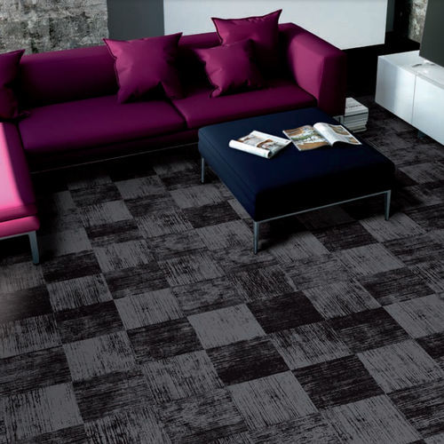 Moquette en dalles - SET IT UP - Halbmond - tuftée / poil coupé / en polyamide